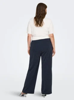 CARALYA Wide leg fit Broek met wijde pijpen