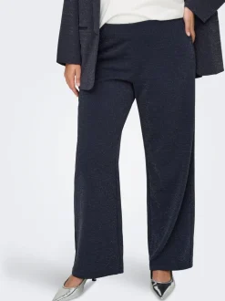 CARALYA Wide leg fit Broek met wijde pijpen