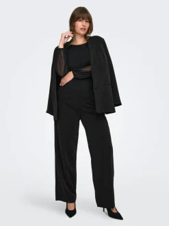 CARALYA Wide leg fit Broek met wijde pijpen