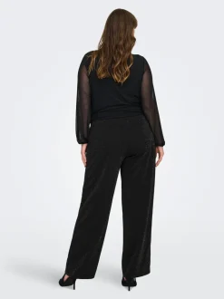 CARALYA Wide leg fit Broek met wijde pijpen