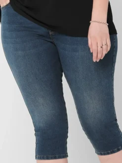 CARAUGUSTA High waist Skinny fit Denim shorts