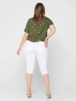 CARAUGUSTA High waist Skinny fit Denim shorts