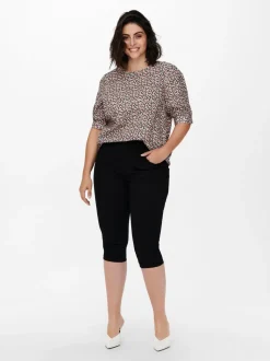 CARAUGUSTA High waist Skinny fit Denim shorts