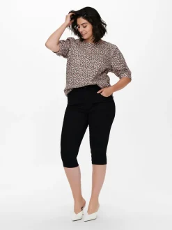 CARAUGUSTA High waist Skinny fit Denim shorts