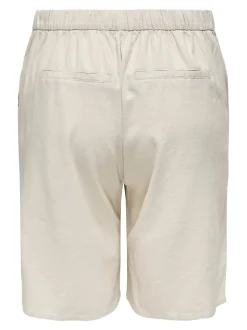CARCARO High waist Regular fit Linnen Bermuda shorts