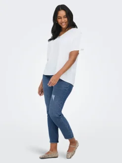 CARCATWALK High waist Mom fit Enkel lengte Jeans