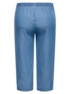 CARCHARIS Cropped fit Broek met wijde pijpen
