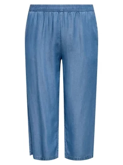 CARCHARIS Cropped fit Broek met wijde pijpen