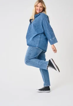 CAREMILY High waist Straight fit Jeans