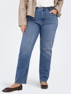 CAREMILY High waist Straight fit Enkel lengte Jeans