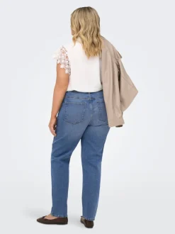CAREMILY High waist Straight fit Enkel lengte Jeans