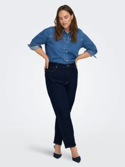 CAREMILY High waist Straight fit Enkel lengte Jeans