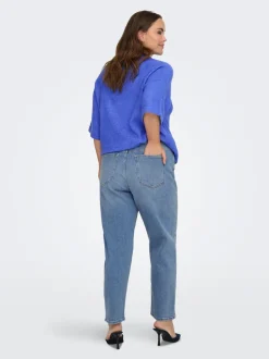 CAREMILYSTRETCH High waist Straight fit Enkel lengte Jeans