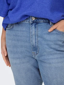 CAREMILYSTRETCH High waist Straight fit Enkel lengte Jeans