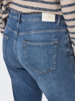 CAREVERLY Mid waist Bootcut fit Jeans