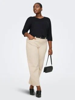 CARFRANKIE High waist Barrel fit Enkel lengte Jeans