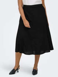 CARGOA Linnen Rok Midi-rok