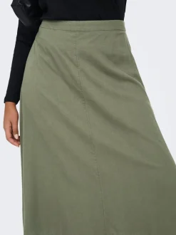 CARGOA Linnen Rok Midi-rok
