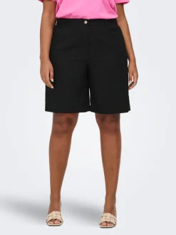 CARGOA Loose fit Linnen Nette shorts