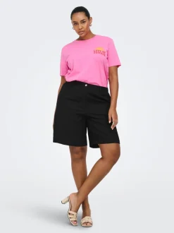 CARGOA Loose fit Linnen Nette shorts