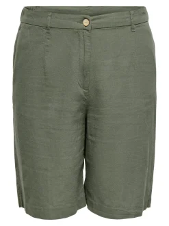 CARGOA Loose fit Linnen Nette shorts