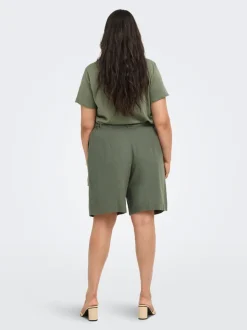 CARGOA Loose fit Linnen Nette shorts