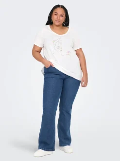 CARHUSH Mid waist Flared fit Jeans