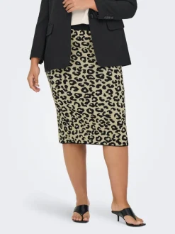 CARIBI Gebreide rok Midi-rok