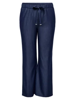 CARIRIA Wide leg fit Linnen Broek met wijde pijpen