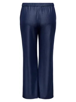 CARIRIA Wide leg fit Linnen Broek met wijde pijpen