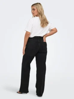 CARJULLES Mid waist Wide leg fit Jeans