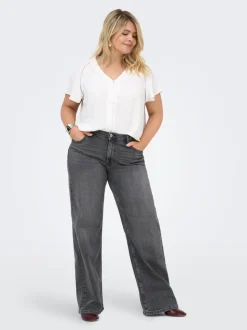 CARJULLES Mid waist Wide leg fit Jeans