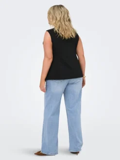 CARJULLES Mid waist Wide leg fit Jeans