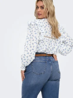 CARJULLES Mid waist Wide leg fit Jeans
