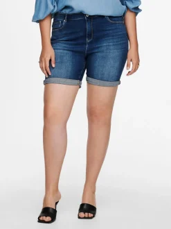 CARLAOLA High waist Skinny fit Denim shorts
