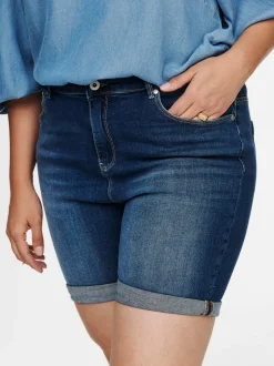 CARLAOLA High waist Skinny fit Denim shorts