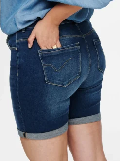 CARLAOLA High waist Skinny fit Denim shorts