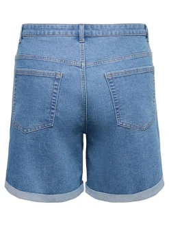 CARLAURA High waist denim shorts