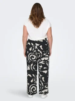 CARNICON Regular fit Broek met wijde pijpen