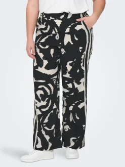 CARNICON Regular fit Broek met wijde pijpen