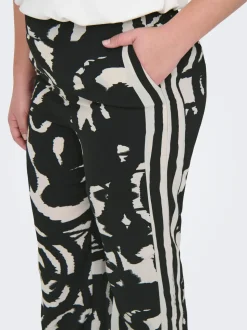 CARNICON Regular fit Broek met wijde pijpen