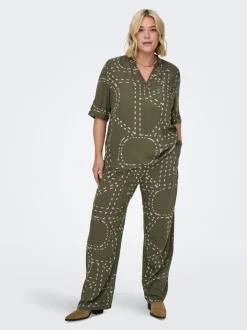 CARPHOEBE Regular fit Broek met wijde pijpen