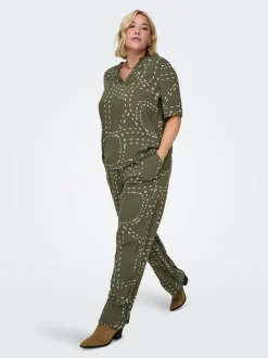 CARPHOEBE Regular fit Broek met wijde pijpen