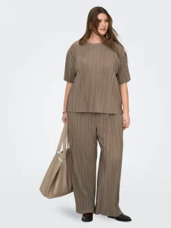 CARRAVENNA Regular fit Geplooide broek