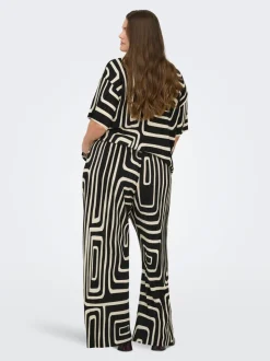 CARRAVENNA Regular fit Geplooide broek