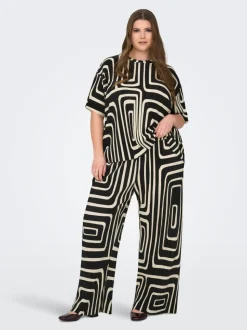 CARRAVENNA Regular fit Geplooide broek