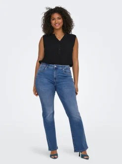 CARSALLY Mid waist Flared fit Jeans