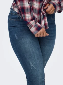 CARSALLY Mid waist Slim fit Jeans