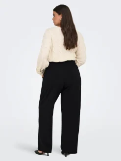 CARSANIA Regular fit Broek met wijde pijpen