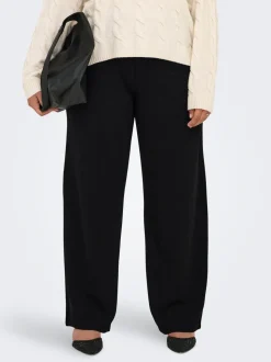 CARSANIA Regular fit Broek met wijde pijpen